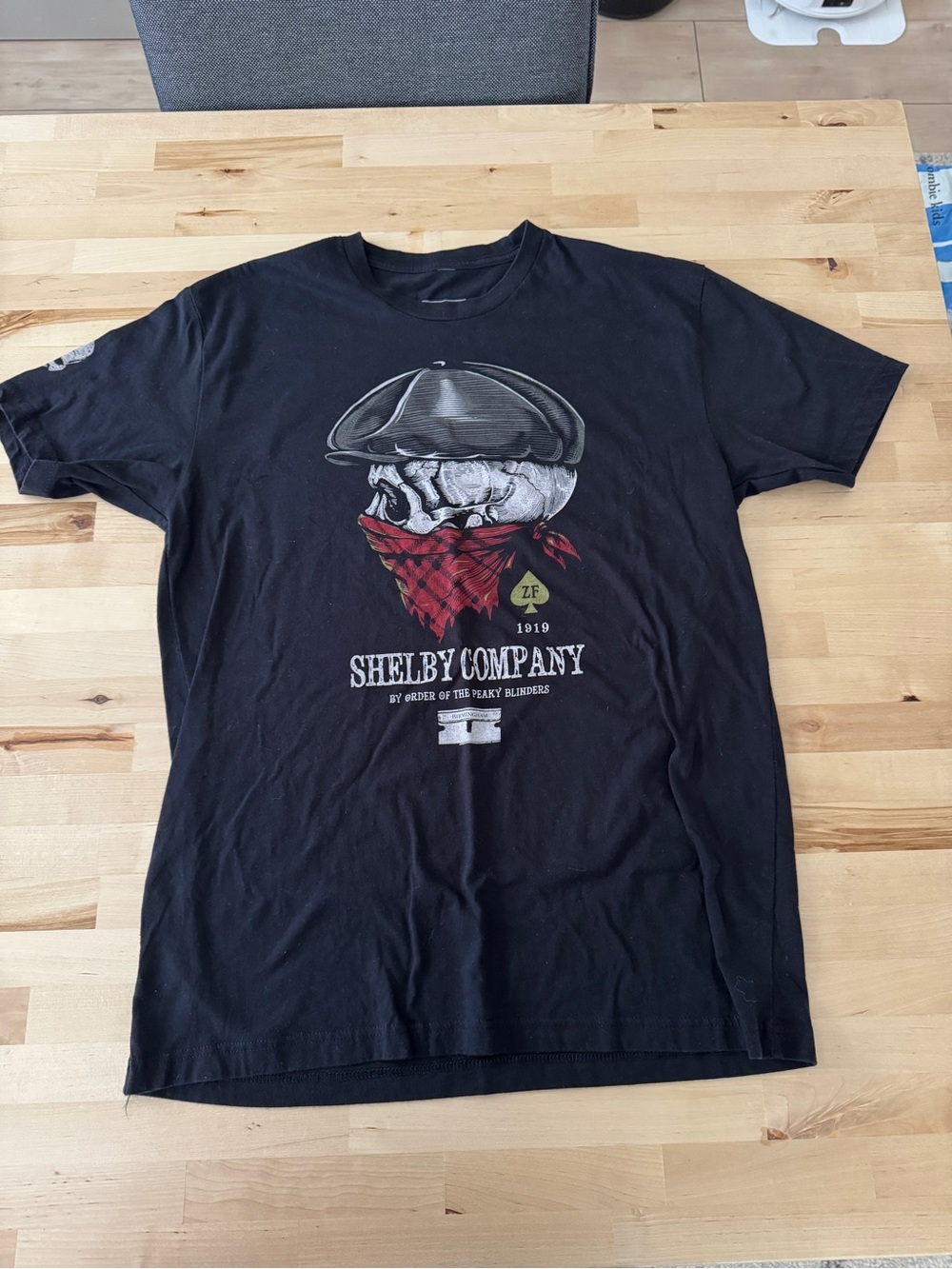 Zero Foxtrot Shelby Company Peaky Blinders Black Short-Sleeve Tee